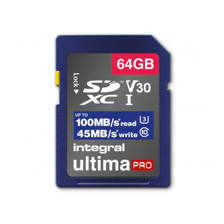 Scheda di memoria SD ad alta velocità SDHC/XC V30 UHS-I U3 da 64 GB