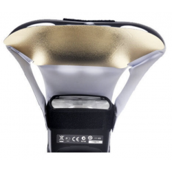 Modificatore di luce Pocket Bouncer Gold Silver per flash digitale 600EX YN560 IV YN568